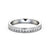 Half Eternity Ring, Round Cut With Migrain Edge