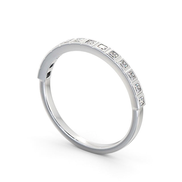 Half Eternity Ring, Vintage Design, Princess Cut