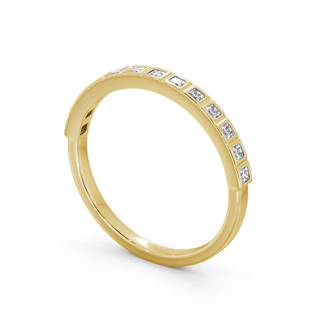 Half Eternity Ring, Vintage Design, Princess Cut
