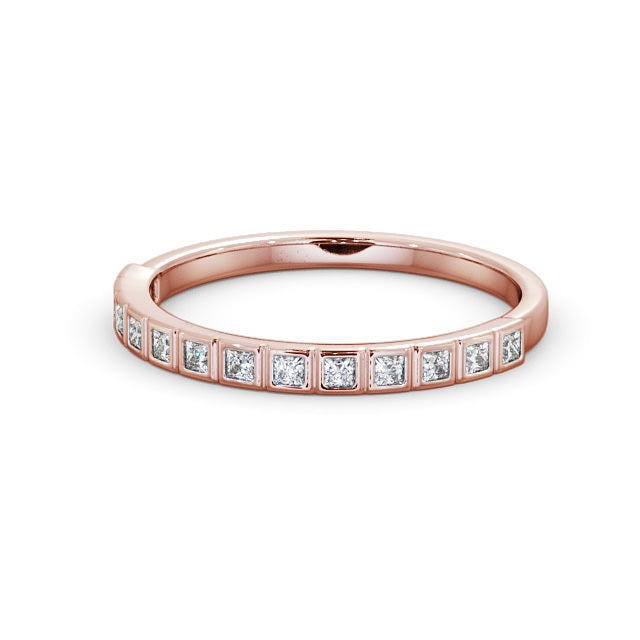 Half Eternity Ring, Vintage Design, Princess Cut