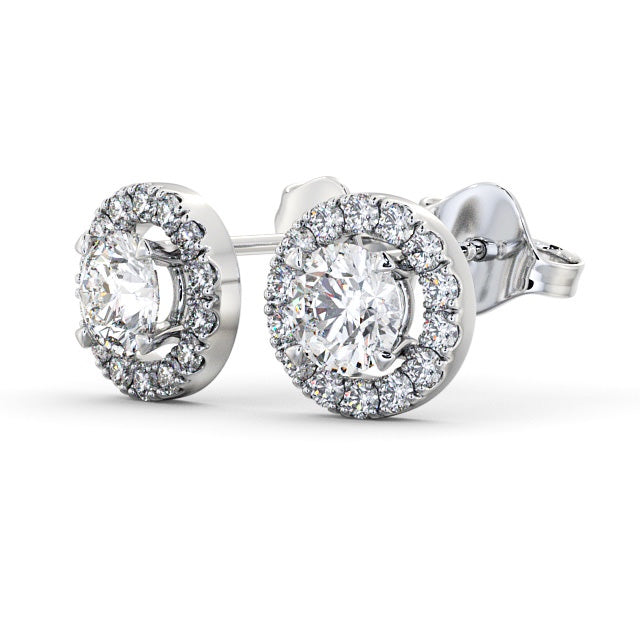 Halo Earrings 0.70ct each