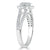 Heart Cut Lab Diamond Engagement Ring, Classic Halo