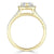 Heart Cut Lab Diamond Engagement Ring, Classic Halo