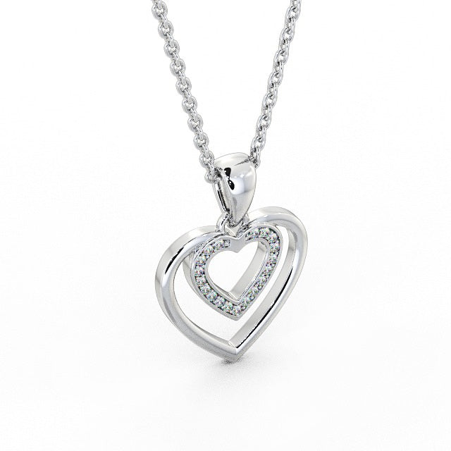 Heart Shaped Pendant 0.15ct