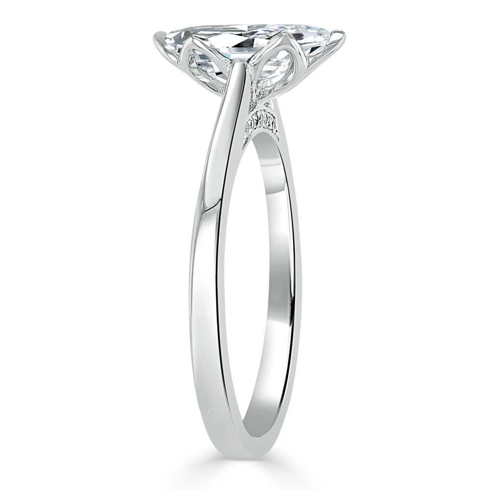 Marquise Cut Lab Diamond Engagement Ring, Classic Design