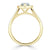 Pear Cut Lab Diamond Engagement Ring, Classic Halo Design