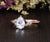 Pear Cut Lab Diamond Engagement Ring, Vintage Design