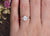 Pear Cut Lab Diamond Engagement Ring, Vintage Design