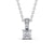 Princess Cut Classic Solitaire Pendant