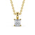 Princess Cut Classic Solitaire Pendant