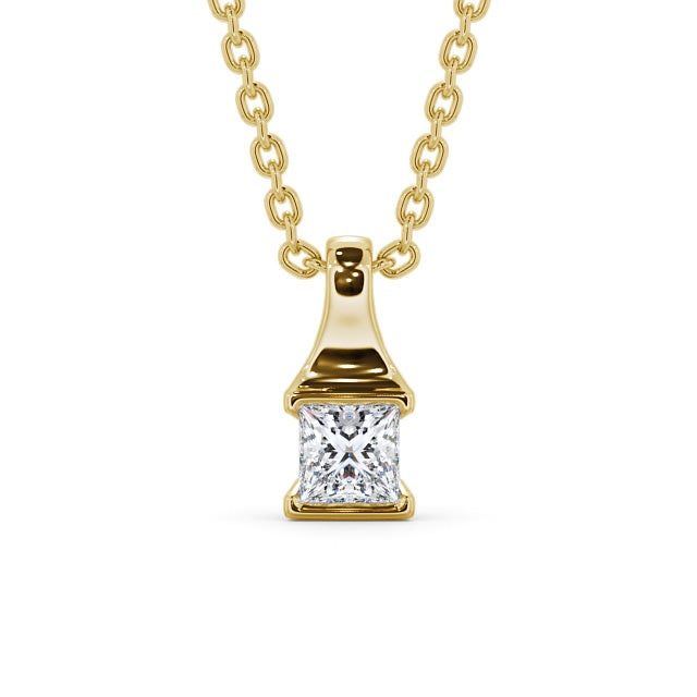 Princess Cut Classic Solitaire Pendant