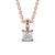 Princess Cut Classic Solitaire Pendant