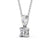 Princess Cut Classic Solitaire Pendant