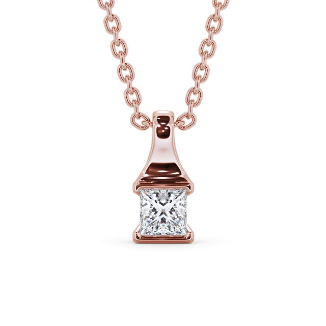 Princess Cut Classic Solitaire Pendant