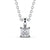 Princess Cut Classic Solitaire Pendant