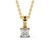 Princess Cut Classic Solitaire Pendant