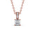Princess Cut Classic Solitaire Pendant