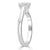 Princess Cut Lab Diamond Engagement Ring, Classic Style