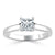 Princess Cut Lab Diamond Engagement Ring, Classic Style