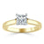 Princess Cut Lab Diamond Engagement Ring, Classic Style