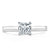 Princess Cut Lab Diamond Engagement Ring, Classic Style