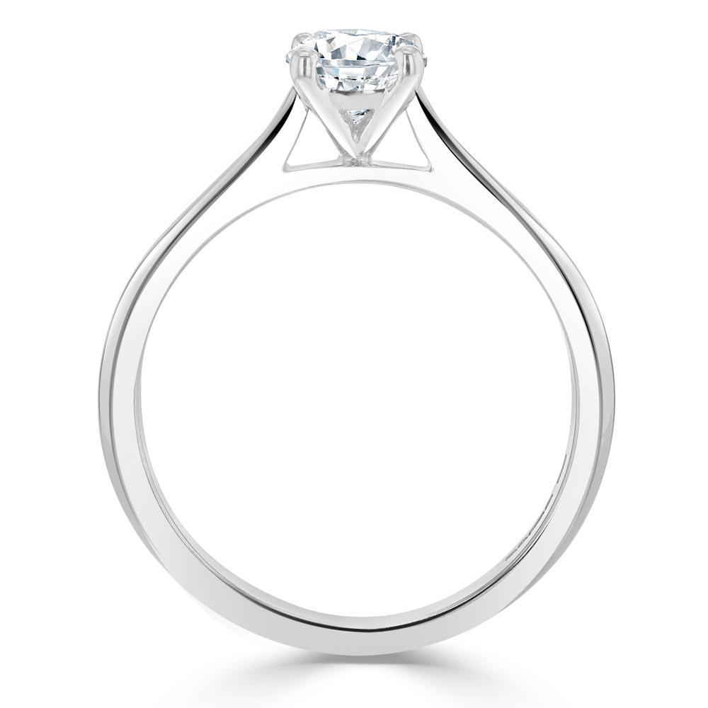 Radiant Cut Lab Diamond Engagement Ring, Classic Style