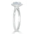 Radiant Cut Lab Diamond Halo Engagement Ring