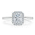 Radiant Cut Lab Diamond Halo Engagement Ring