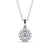 Round Cut Classic Halo Pendant