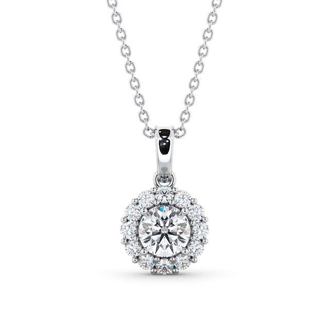 Round Cut Classic Halo Pendant