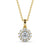 Round Cut Classic Halo Pendant