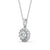 Round Cut Classic Halo Pendant