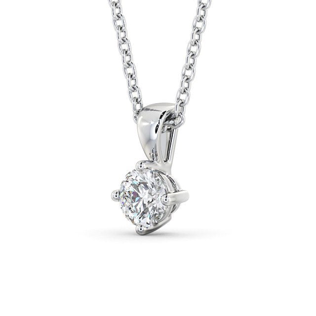 Round Cut Classic Solitaire Pendant