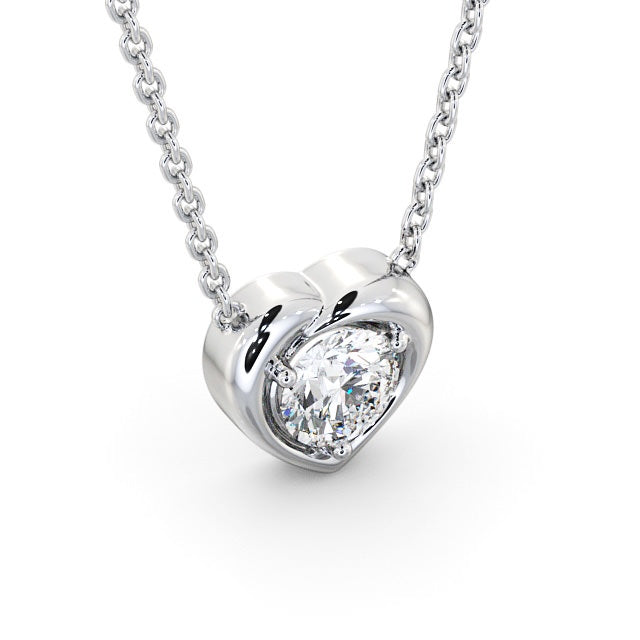 Round Cut Classic Solitaire Pendant