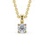 Round Cut Classic Solitaire Pendant