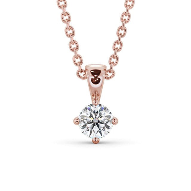 Round Cut Classic Solitaire Pendant