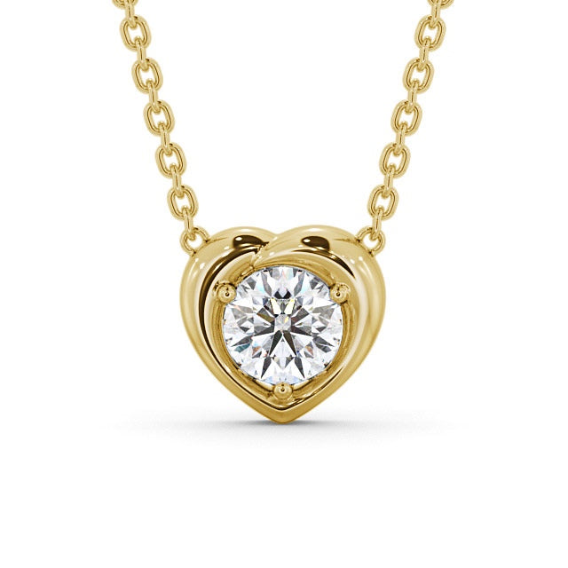 Round Cut Classic Solitaire Pendant