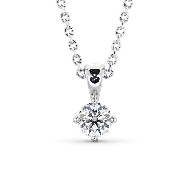 Round Cut Classic Solitaire Pendant