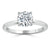 Round Cut Lab Diamond Engagement Ring, Classic Style