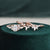 3pcs Vintage Style Bridal Ring Set, Oval Cut Center Stone