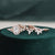 3pcs Vintage Style Bridal Ring Set, Oval Cut Center Stone
