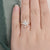 3pcs Vintage Style Bridal Ring Set, Round Cut Center Stone