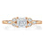 Asscher Cut Lab Diamond Engagement Ring, Vintage Style