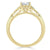 Asscher Cut Lab Diamond Engagement Ring, Vintage Style