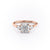 Cushion Cut Lab Diamond 3 Stone Ring