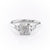 Cushion Cut Lab Diamond 3 Stone Ring