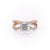 Cushion Cut Lab Diamond Criss-Cross Design