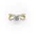 Cushion Cut Lab Diamond Criss-Cross Design
