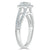 Cushion Cut Lab Diamond Engagement Ring, Classic Halo with Split Shank