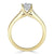 Cushion Cut Lab Diamond Engagement Ring, Classic Style with Split Shank
